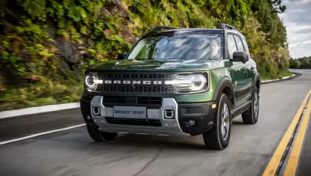 O Bronco Sport foi pensado para encarar qualquer terreno com estilo e segurança. Imagem: FORD.