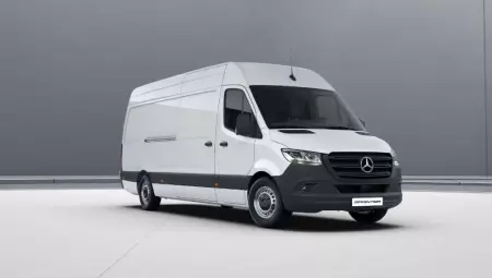 Design moderno e robusto, ideal para frotas e transporte comercial. Imagem: Mercedes-Benz.