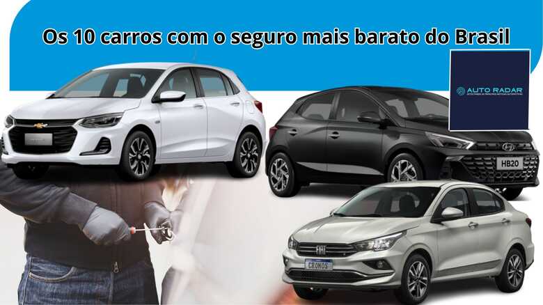 Os 10 carros com o seguro mais barato do Brasil