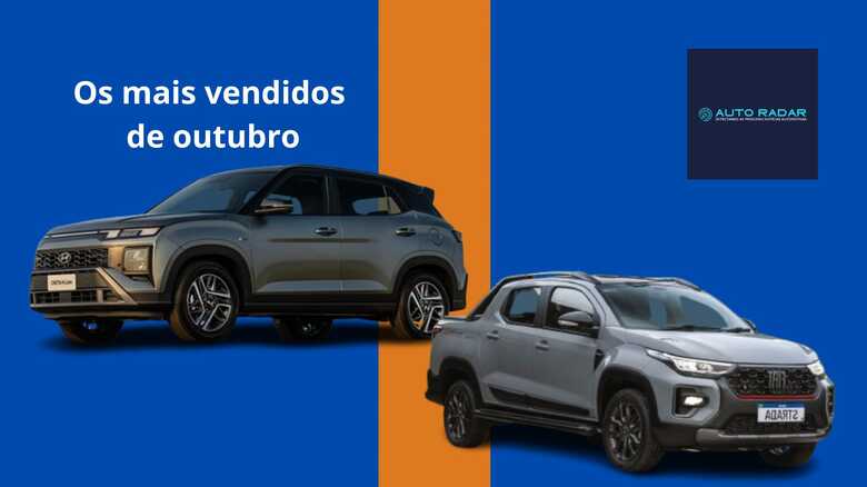 Os carros mais vendidos do Brasil em outubro